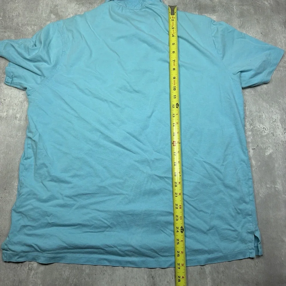 Polo Ralph Lauren Polo Shirts Mens Large Blue Cotton Classic Logo Embroidered